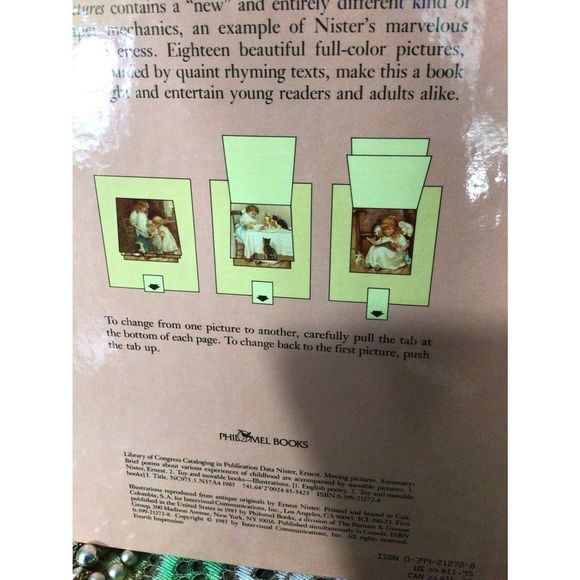 Vintage 1985 Victorian Moving Pictures Book By Ernest Nister Action Surprises Hi - Picture 15 of 15